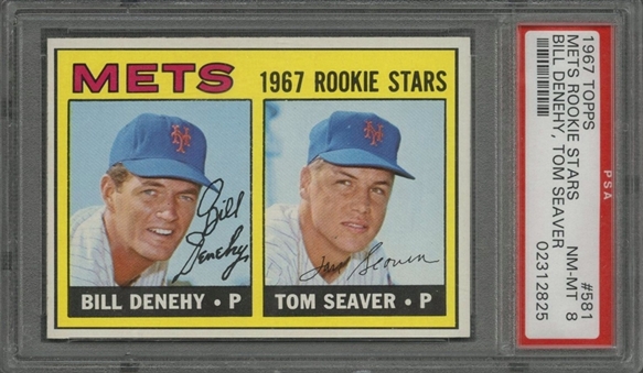 1967 Topps #581 Tom Seaver Rookie Card – PSA NM-MT 8
